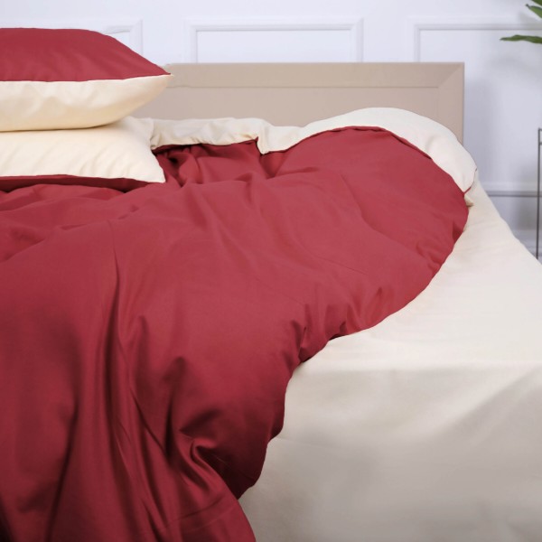 Фото - Комплект постільної білизни MirSon Gorafe (12-0712 + 19-1655) Mikrosatin Premium Двусторонній 2x143x210 см (2200007244133)